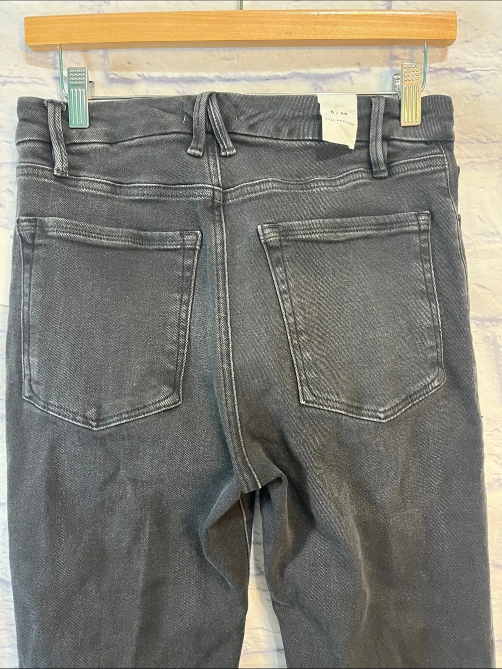 Good American Good Classic High Rise Bootcut Jeans NWT Black Size 6